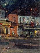 Konstantin Alekseevich Korovin Moon Night, Paris France oil painting artist